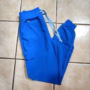 FIGS high waisted zamora joggers (small) in capri blue
